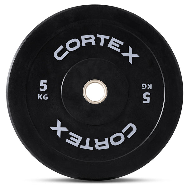 Cortex Black Series V3 Rubber Olympic Bumper Plate 50Mm 5Kg (2 Pack) Barbells & Attachments