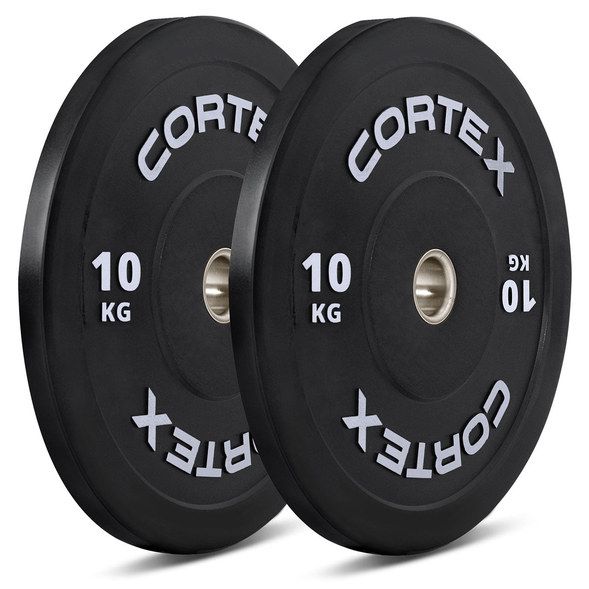 Cortex Black Series V3 Rubber Olympic Bumper Plate 50Mm 10Kg (2 Pack) Barbells & Attachments