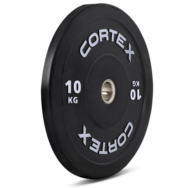 Cortex Black Series V3 Rubber Olympic Bumper Plate 50Mm 10Kg (2 Pack) Barbells & Attachments