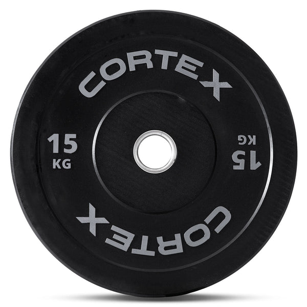 Cortex Black Series V3 Rubber Olympic Bumper Plate 50Mm 15Kg (2 Pack) Barbells & Attachments