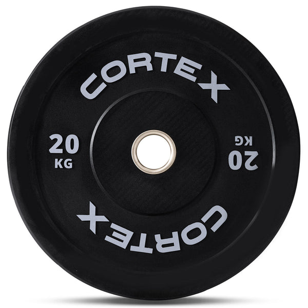 Cortex Black Series V3 Rubber Olympic Bumper Plate 50Mm 20Kg (2 Pack) Barbells & Attachments