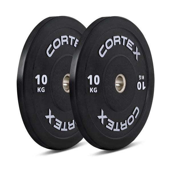 Cortex 70Kg Black Series V3 Rubber Olympic Bumper Plate Set A Barbells & Attachments