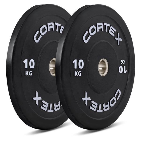 Cortex 100Kg Black Series V3 Rubber Olympic Bumper Plate Set Barbells & Attachments