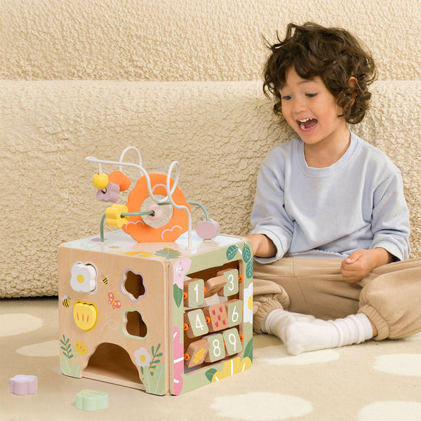 Classic World Honeybee Activity Cube Activity Toys