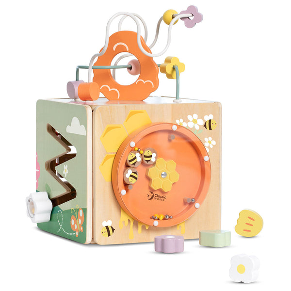 Classic World Honeybee Activity Cube Activity Toys