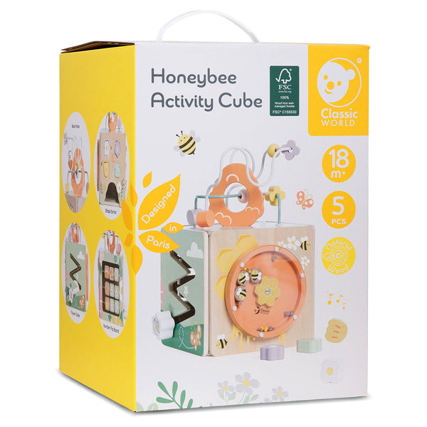 Classic World Honeybee Activity Cube Activity Toys