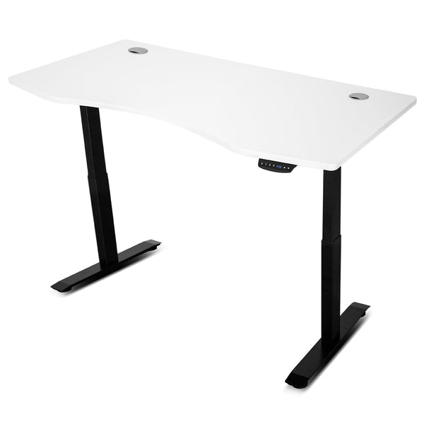 Walkingpad C2 Treadmill + Ergodesk Automatic Standing Desk 1500Mm In White/Black Cable Management Tray Treadmills