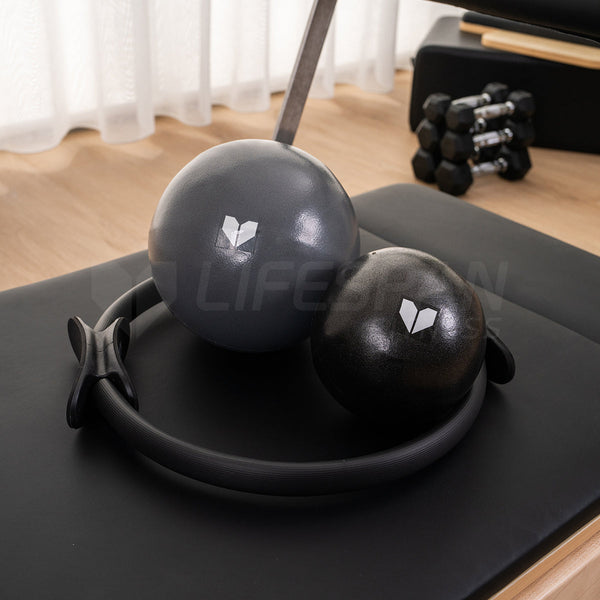 Lifespan Fitness Pilates Essentials Set Ring With Small And Medium Ball Pilates Rings