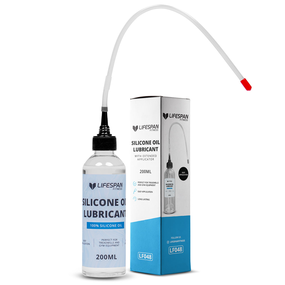 Lifespan Fitness Silicone Oil 200Ml Lubricant With Extended Applicator Treadmill Accessories