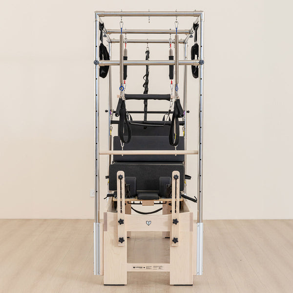 Lifespan Fitness Contour Cadillac Pilates Reformer With Full Trapeze Table (Black) Yoga & Pilates Accessories
