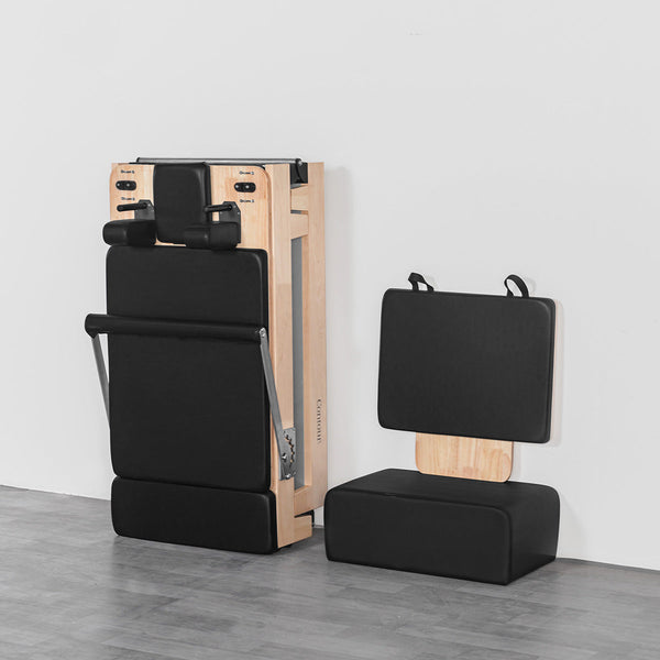 Lifespan Fitness Contour 2 Folding Wood Pilates Reformer Set Yoga & Pilates Accessories