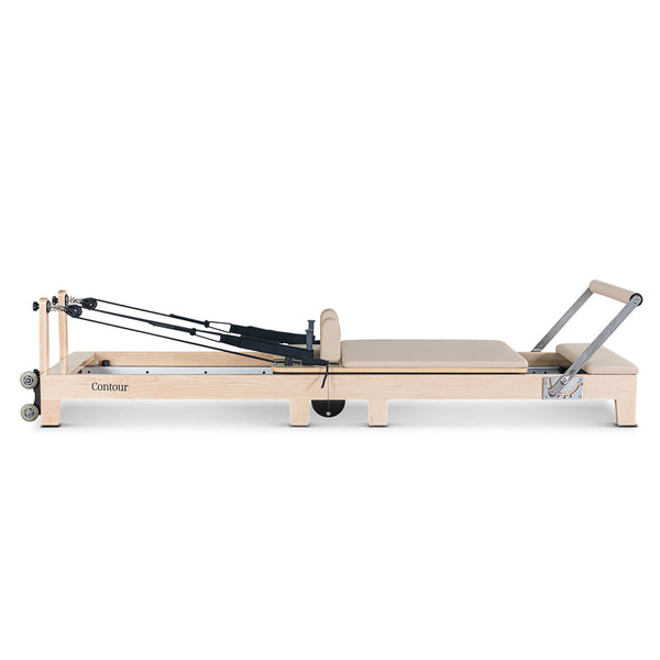 Lifespan Fitness Contour Folding Pilates Reformer Machine Set (Beige) Yoga & Pilates Accessories