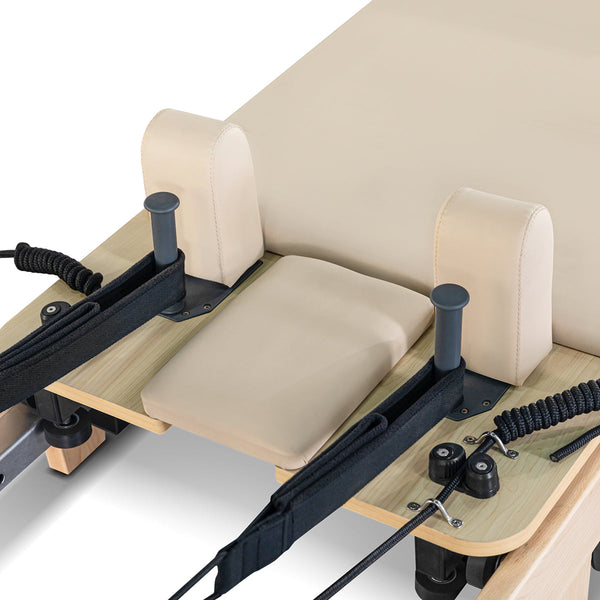 Lifespan Fitness Contour Folding Pilates Reformer Machine Set (Beige) Yoga & Pilates Accessories