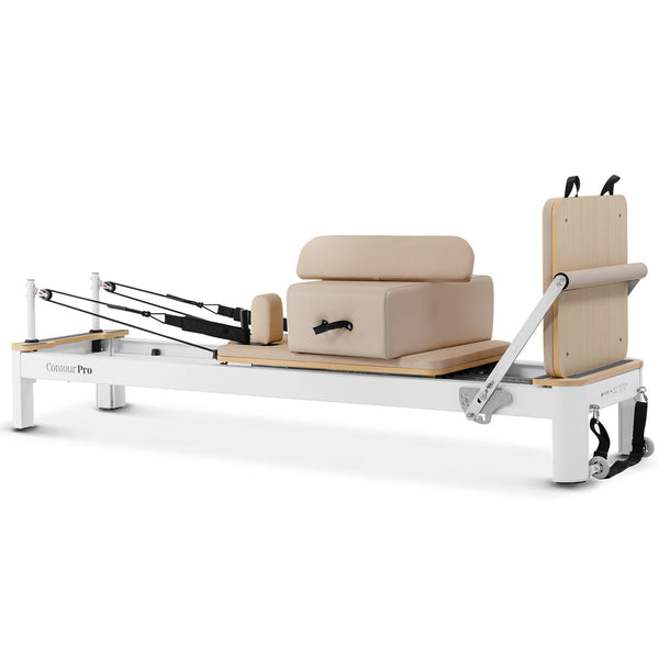 Lifespan Fitness Contour Pro Aluminum Pilates Reformer Bed Set (Beige) Yoga & Pilates Accessories