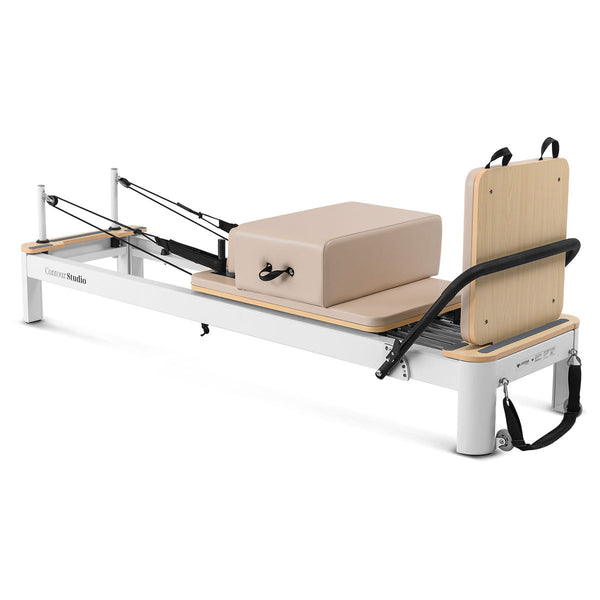 Lifespan Fitness Contour Studio Commercial Pilates Reformer Bed Set (Beige) Yoga & Pilates Accessories