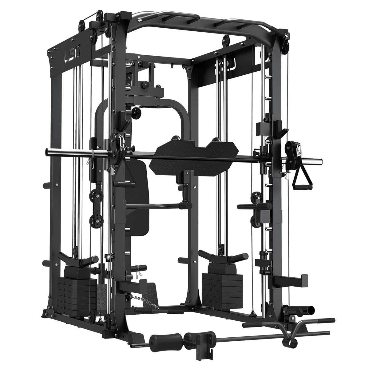 Lsg Grk200 10 In Home Gym Station Power Rack Smith Machine And Cable Crossover Home Gym Attachments