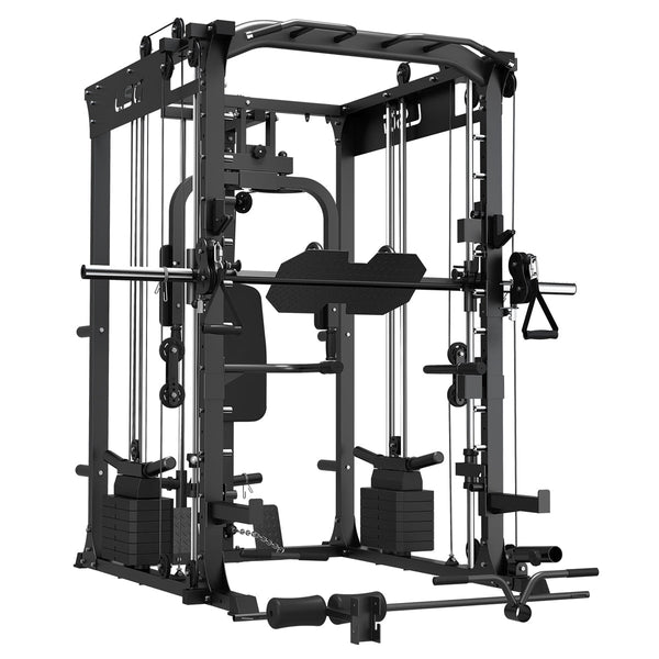 Lsg Grk200 10 In Home Gym Station Power Rack Smith Machine And Cable Crossover Home Gym Attachments