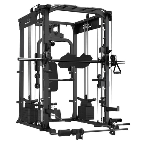 Lsg Grk200 10 In Home Gym Station Power Rack Smith Machine And Cable Crossover Home Gym Attachments