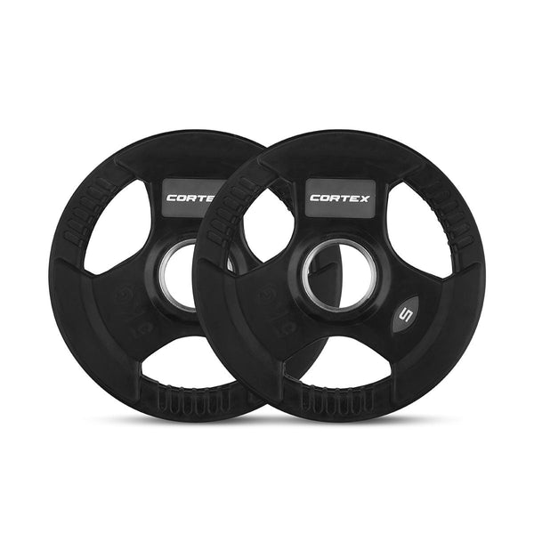Lsg Grk200 Olympic Barbell With 90Kg Rubber Tri Grip Weight Plates Barbells & Attachments