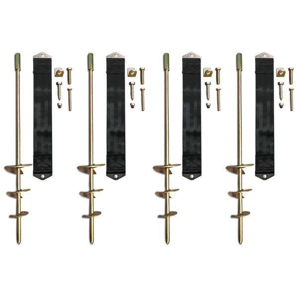 Lifespan Kids Ground Anchor Kit (Set Of 4Pcs) For Trampoline Swing Play Equipment Outdoor Play Sets