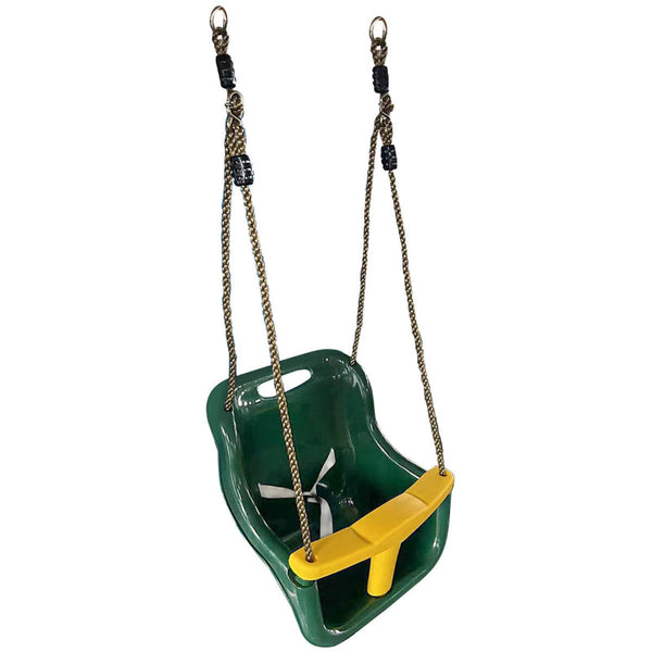Lifespan Kids Little One Seat Green & Yellow (Short Rope 54Cm) Outdoor Swings