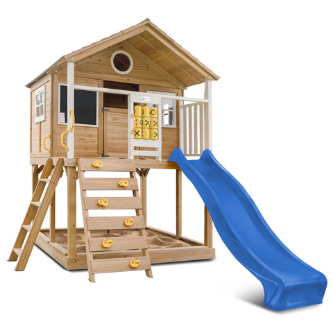 Lifespan Kids Warrigal Cubby House With 2.2M Slide (Blue) Outdoor Play Sets