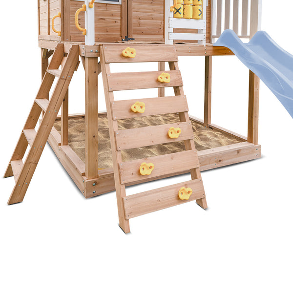 Lifespan Kids Warrigal Cubby House With 2.2M Slide (Pastel Blue) Outdoor Play Sets