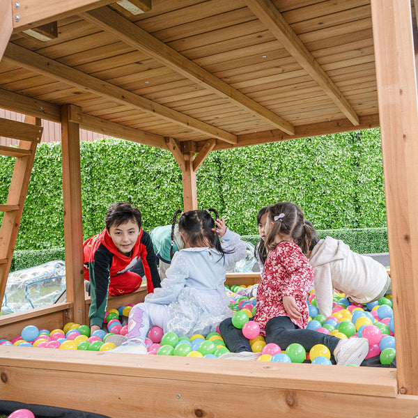 Lifespan Kids Warrigal Cubby House With 2.2M Slide (Pastel Green) Outdoor Play Sets