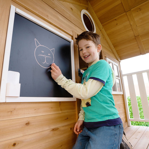 Lifespan Kids Warrigal Cubby House With 2.2M Slide (Pastel Pink) Outdoor Play Sets