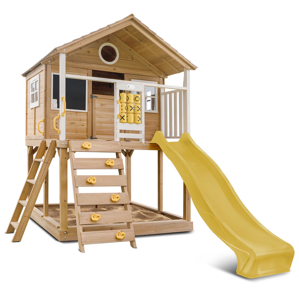 Lifespan Kids Warrigal Cubby House With 2.2M Slide (Yellow) Outdoor Play Sets