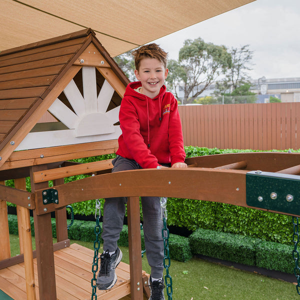 Lifespan Kids Armadale Swing Set & Play Centre With Two 2.2M Slide (Green) Outdoor Play Sets