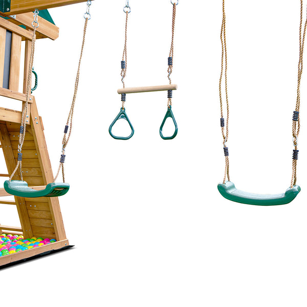 Lifespan Kids Birmingham Swing Set & Play Centre With 2.2M Slide (Pastel Blue) Outdoor Play Sets