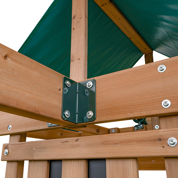 Lifespan Kids Birmingham Swing Set & Play Centre With 2.2M Slide (Pastel Green) Outdoor Play Sets