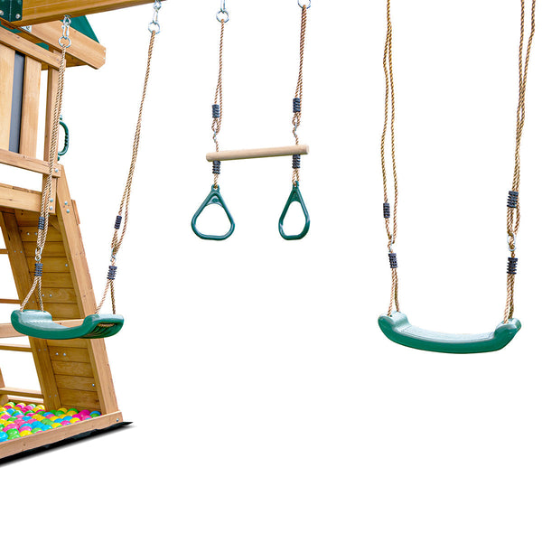 Lifespan Kids Birmingham Swing Set & Play Centre With 2.2M Slide (Yellow) Outdoor Play Sets