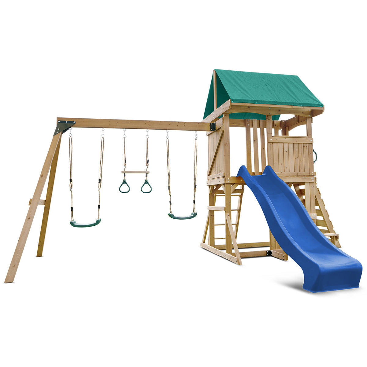 Lifespan Kids Carindale Swing Set & Play Centre With 2.2M Slide (Blue) Outdoor Play Sets