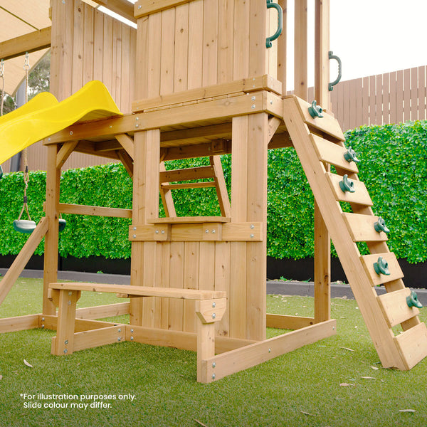 Lifespan Kids Carindale Swing Set & Play Centre With 2.2M Slide (Green) Outdoor Play Sets