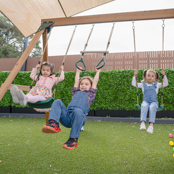 Lifespan Kids Carindale Swing Set & Play Centre With 2.2M Slide (Pastel Blue) Outdoor Play Sets