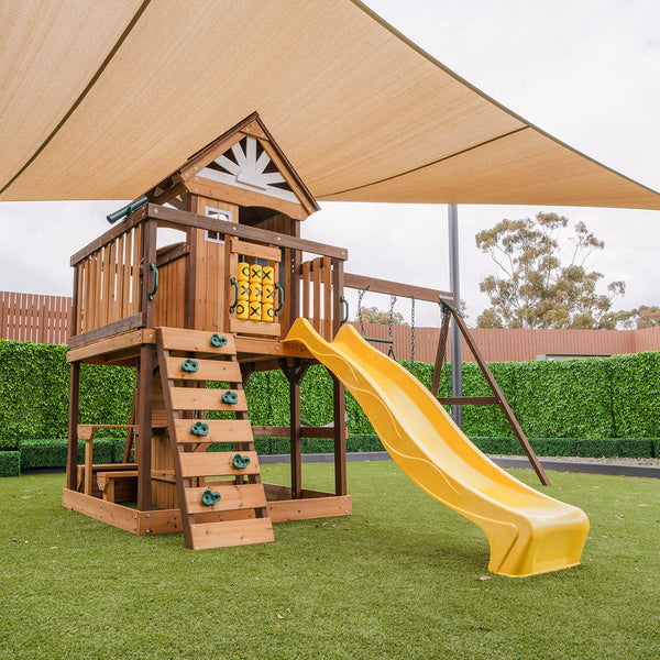 Lifespan Kids Coventry Swing Set & Play Centre With 2.2M Slide (Yellow) Outdoor Play Sets