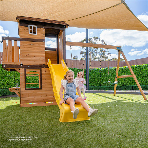 Lifespan Kids Darlington Swing Set & Play Centre With 2.2M Slide (Pastel Blue) Slides