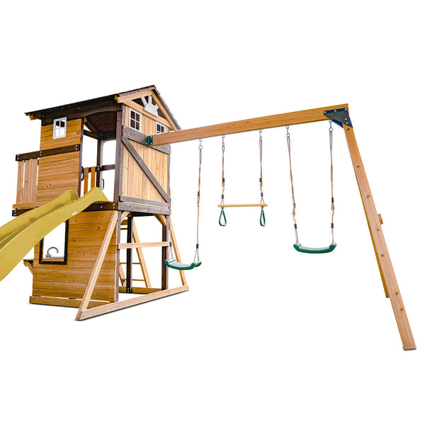 Lifespan Kids Darlington Swing Set & Play Centre With 2.2M Slide (Yellow) Slides