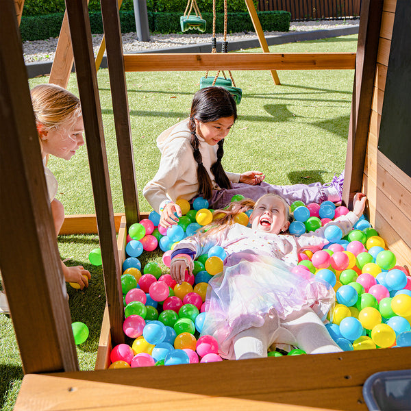 Lifespan Kids Darlington Swing Set & Play Centre With 2.2M Slide (Yellow) Slides