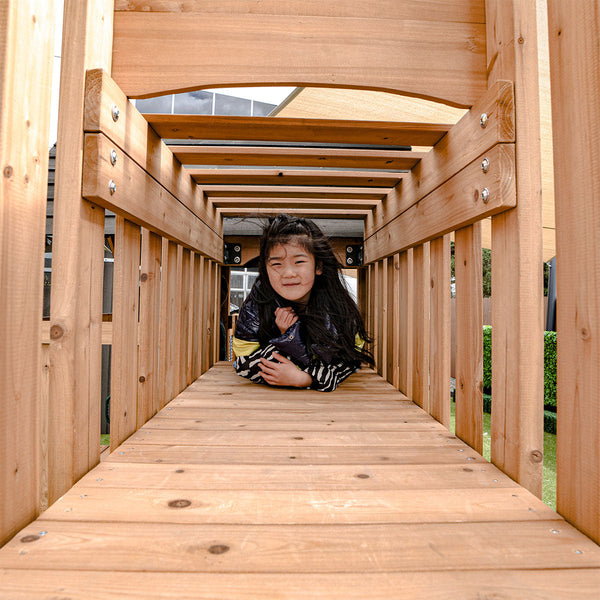 Lifespan Kids Kensington Swing Set Monkey Bars & Play Centre With 2.2M Slide (White) Outdoor Play Sets