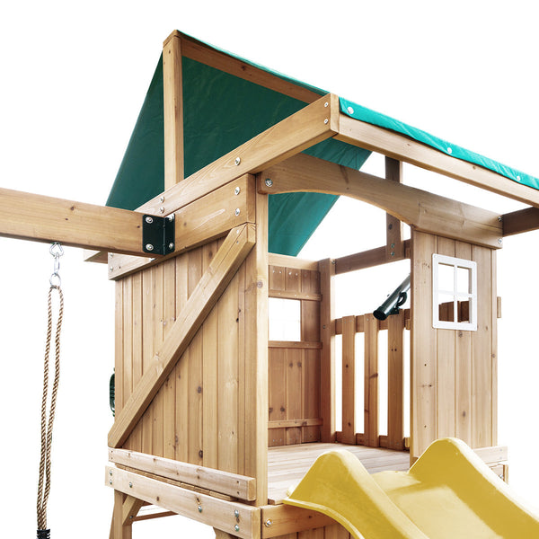 Lifespan Kids Montrose Swing Set & Play Centre With 2.2M Slide (Yellow) Slides