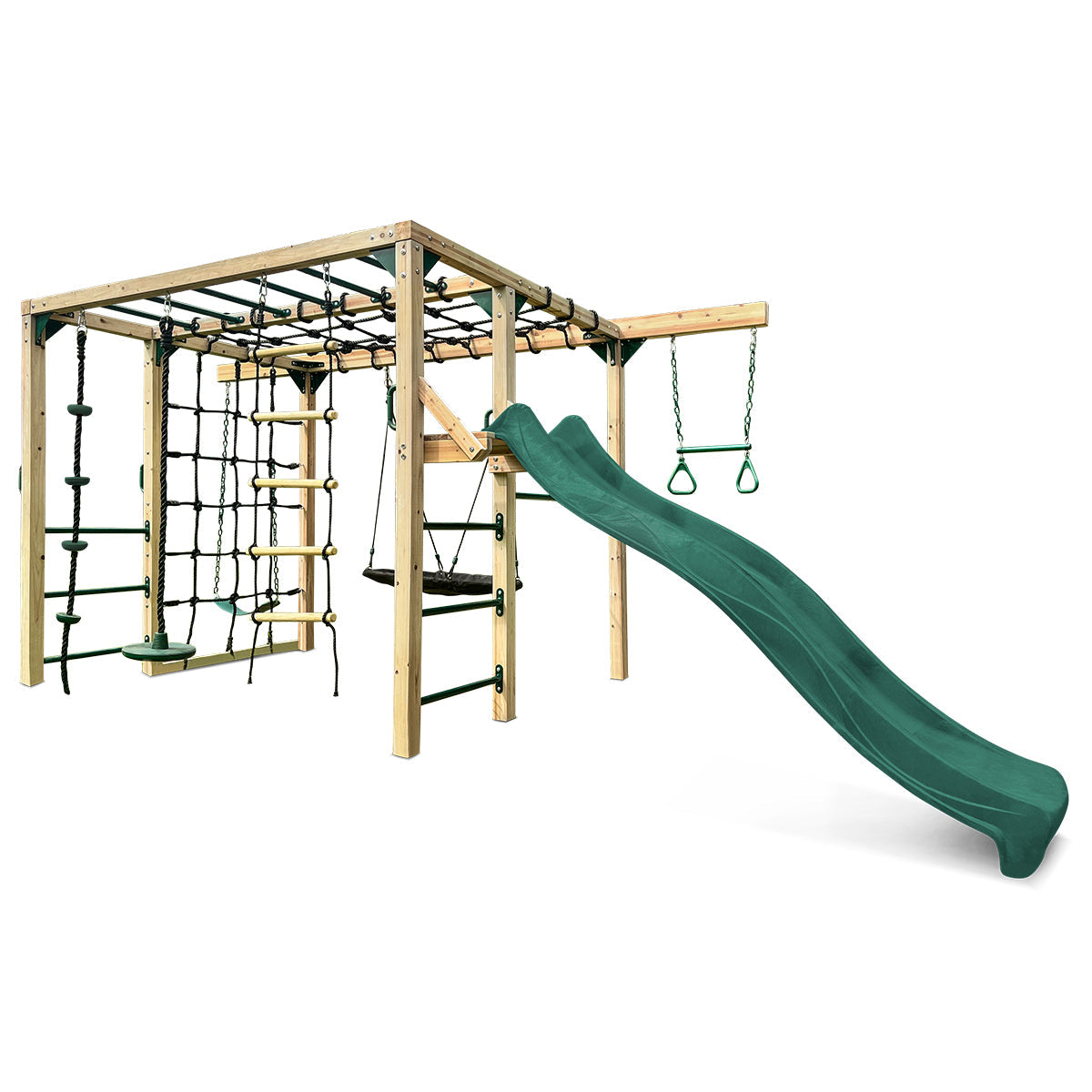 Lifespan Kids Orangutan Climbing Cube Jungle Gym Play Centre + Green Slide Outdoor Play Sets