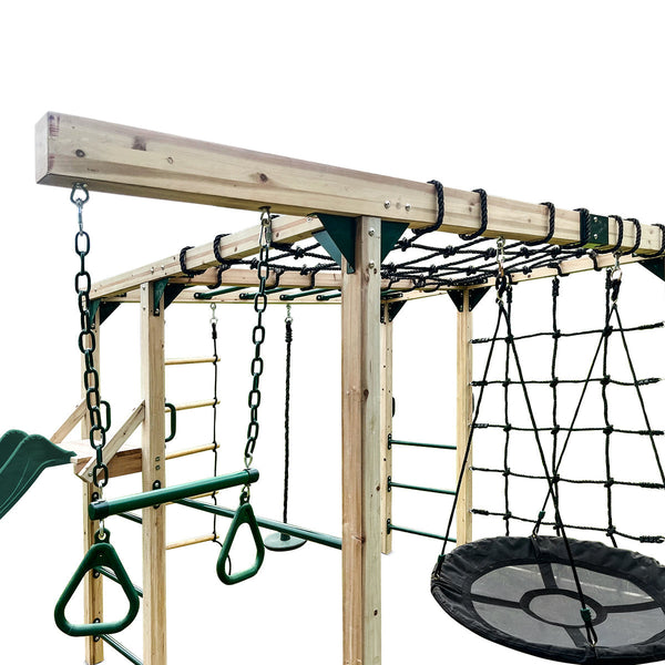 Lifespan Kids Orangutan Climbing Cube Jungle Gym Play Centre + Green Slide Outdoor Play Sets