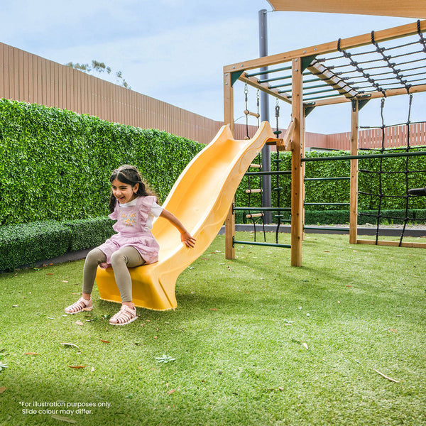 Lifespan Kids Orangutan Monkey Bars Jungle Gym Climbing Frame With 2.2M Slide (Pastel Green) Outdoor Play Sets