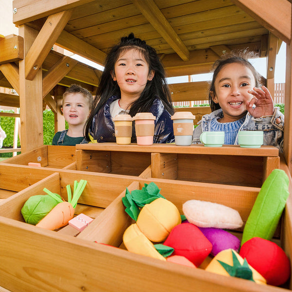 Lifespan Kids Walton Swing Set Monkey Bars & Play Centre With 2.2M Slide (White) Outdoor Play Sets