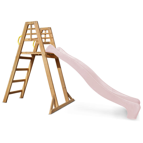 Lifespan Kids Sunshine Climb & 2.2M Slide (Pastel Pink) Outdoor Play Sets