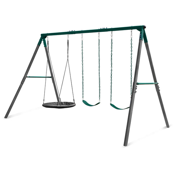 Lifespan Kids Titan Commercial Steel Swing Set Outdoor Swings