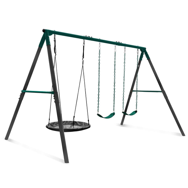 Lifespan Kids Titan Commercial Steel Swing Set Outdoor Swings